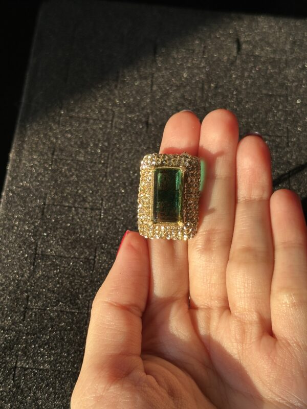Stunning Emerald Zircon Stone Set - Image 3