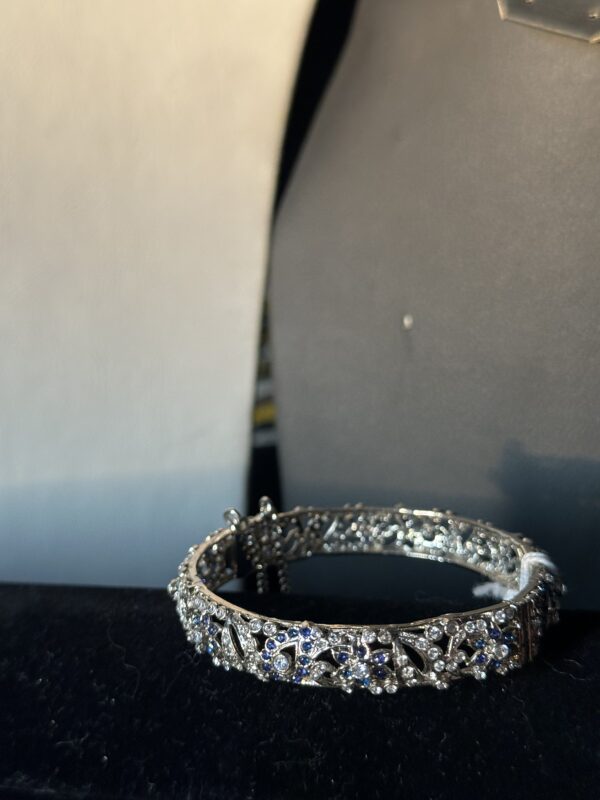 Gold polished and silver polished Stone Bangles