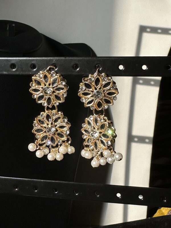 Golden Jhumka Set - IV - Image 7