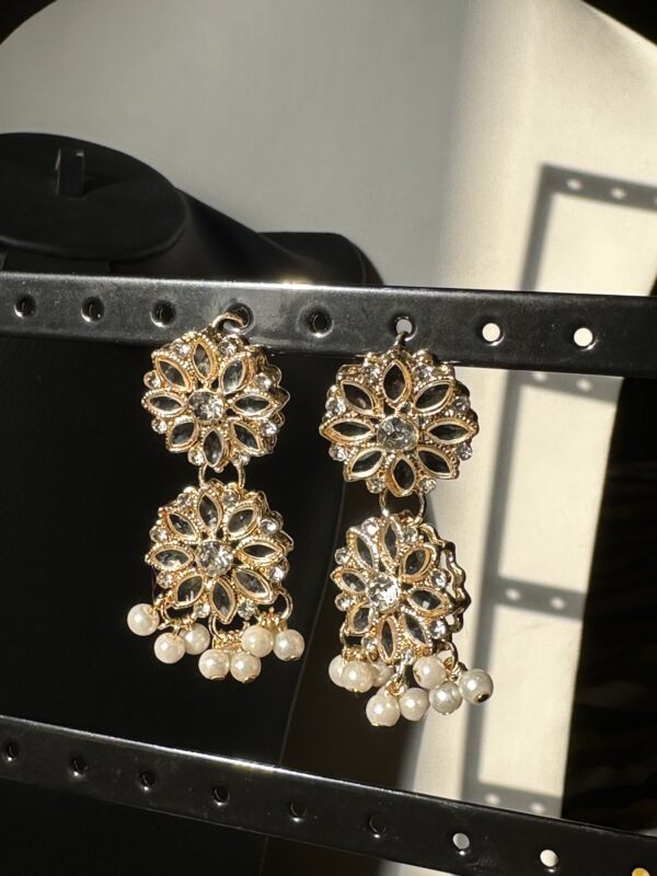 Golden Jhumka Set - IV - Image 8