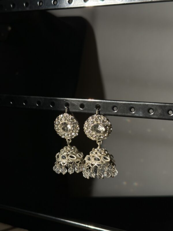 Silver Jhumka Set - OP