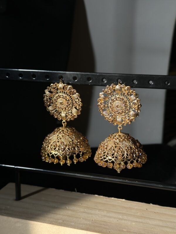Golden Jhumka Set - JK