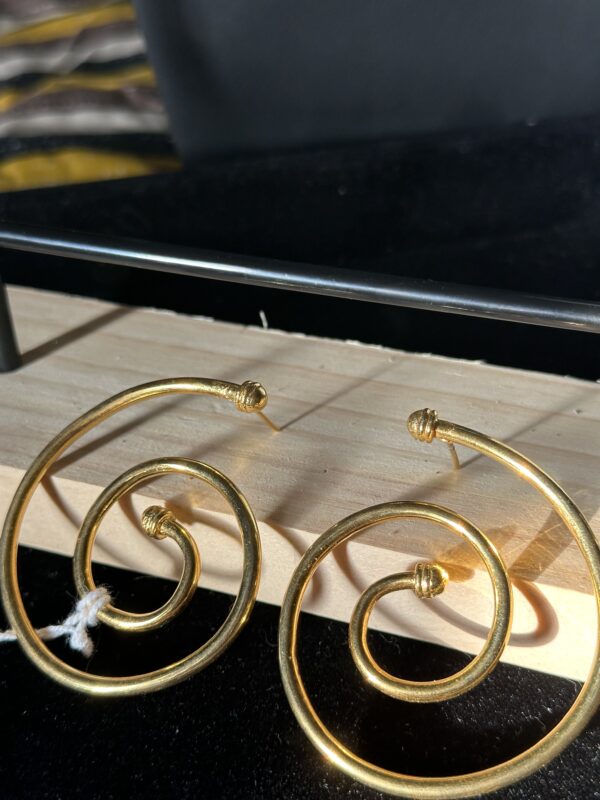 21K Gold-Plated Hoop Earrings – SMALL