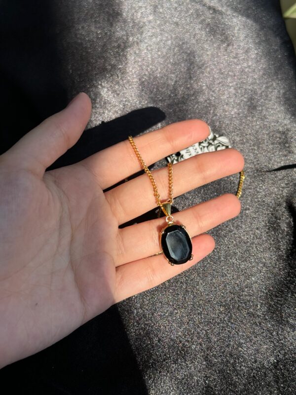 Gold-plated pendant with chain GPP24 - Image 2
