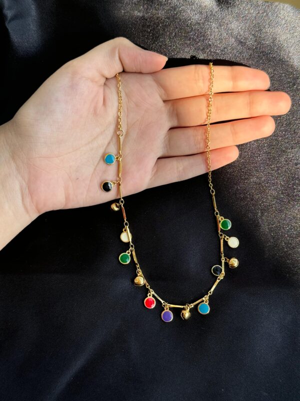 Multi colored stones chain MCC1 - Image 3